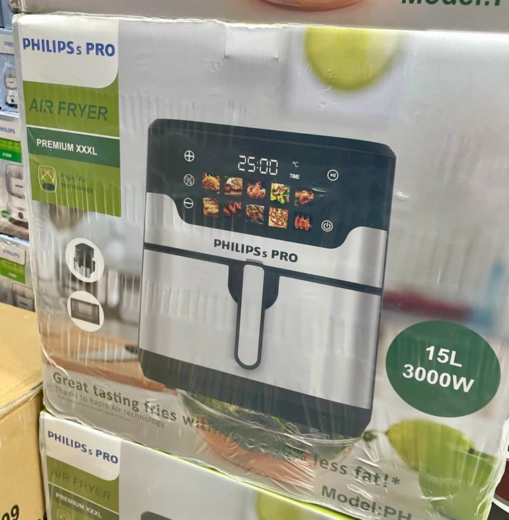 سرخ کن دوالمنت فیلیپس پرو- ظرفیت 15 لیتری تمام استیل سبددار قدرت 3000W وات - مدل PH-1899